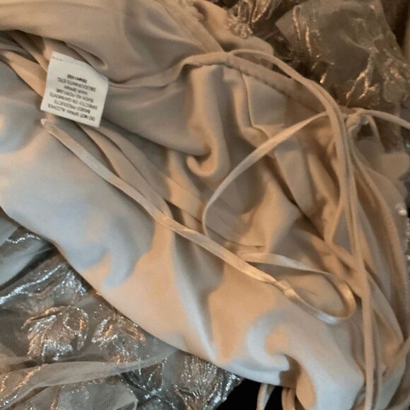 Mac Duggal 9168 Embellished One Shoulder Strappy Trumpet Gown Blush Pink Size 8 - Picture 14 of 14